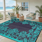 Garvee 5’x8’ Waterproof Patio Outdoor Rug, Outdoor Plastic Straw Rug - Image 9