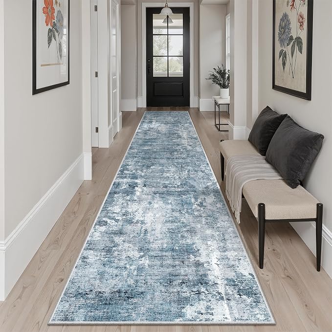 Soalmost Runner Rug 2'x10' Abstract Washable Non-Slip Runner Rugs - Image 3