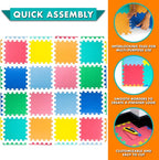 ProSource Baby Play Mat, Soft Foam Floor Tiles - Image 6