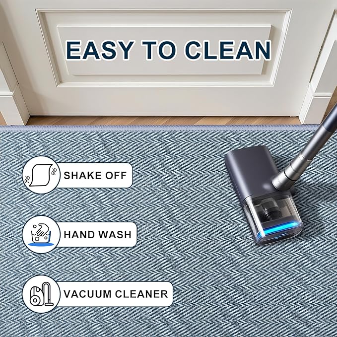 Ultra Thin Door Mat Indoor Entrance 24"x47", Low-Profile Indoor Door Mat - Image 5