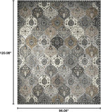 Lahome Moroccan Washable Area Rugs 8x10, Soft Vintage Oriental Rug - Image 2