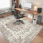 befbee 5x7 Area Rugs for Living Room, Stain Resistant Neutral Washable Rugs for - Image 9