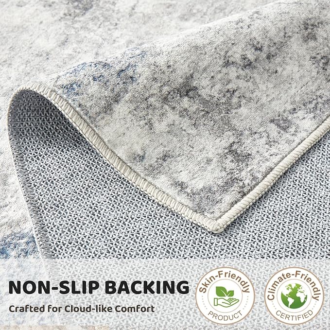 DMOYEST 3x10 Washable Runner Rug, Non Slip Low Pile Carpet Runner - Image 6