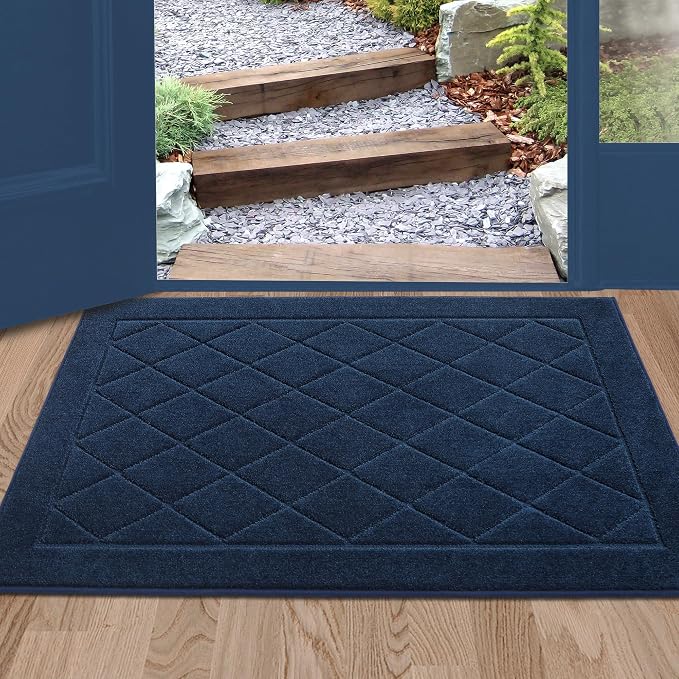 BEQHAUSE Dirt Trapper Door Mat 24" x 36", Doormat Non-Slip Entryway Rugs by BEQHAUSE
