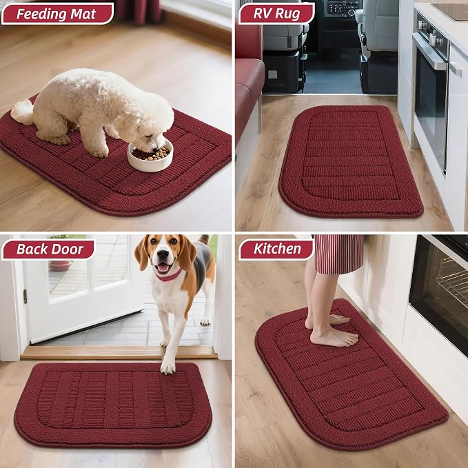 BEQHAUSE 30x18 Inch Kitchen Rug Mat Durable Kitchen Rugs Non-Slip Washable - Image 9
