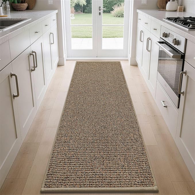 BEQHAUSE Kitchen Runner Rugs 32"x84", Non-Slip Kitchen Mats by BEQHAUSE