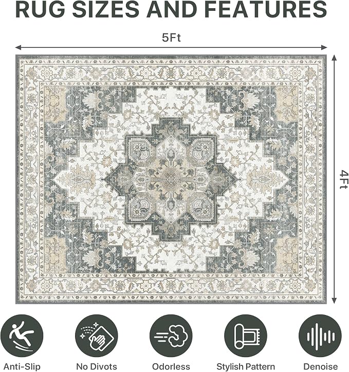 48"x60" Office Chair Mat for Hardwood Tile Floor, Under Desk Carpet Protector - Image 9