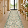 Sage Green10 ft Long Runner Rugs by HazoHaus