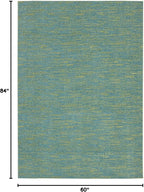 Nourison Home Nourison Essentials Blue Green 5' x 7' Area Rug - Image 2