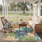 GENIMO Indoor Outdoor Area Rug 4'x6', Machine Washable Rugs - Image 6
