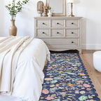 Washable 2'6x12 Hallway Runner Rug: Entryway Non Slip Floral Rug Farmhouse Soft - Image 4