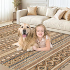 cotiled 7x9 Area Rugs Living Room Rug: Washable Boho Rugs - Image 5