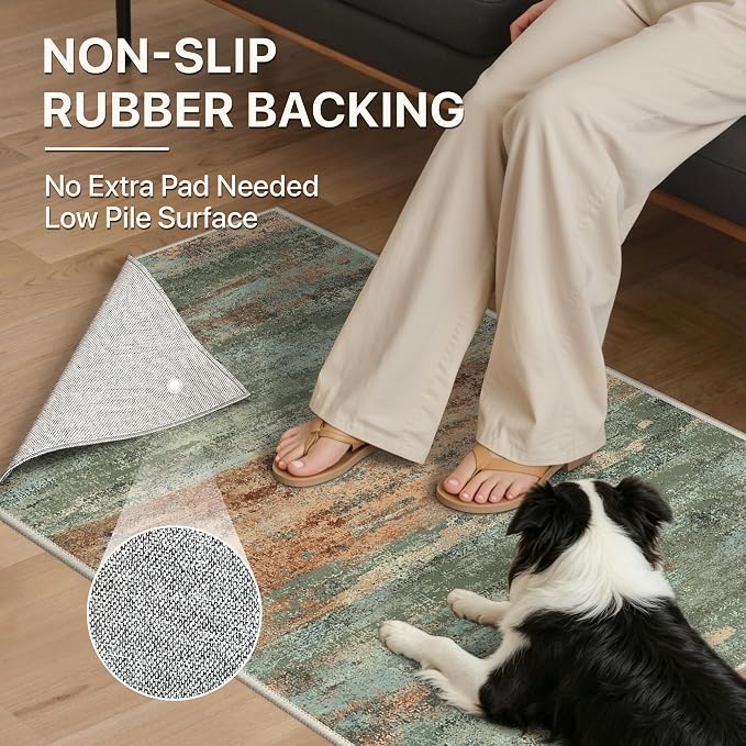 BEIMO Area Rugs 6x9 for Living Room Bedroom, Modern Abstract Machine Washable - Image 8