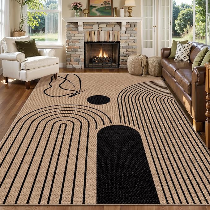 Tangsoo Easy Jute 5x7 Large Washable Area Rug - Image 2