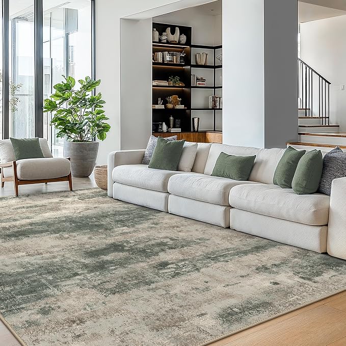 BEIMO Area Rugs 10x12 for Living Room Bedroom, Modern Abstract Machine Washable - Image 3