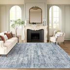 Soalmost 9x12 Area Rugs for Living Room, Non Slip Machine Washable Vintage Rugs by Soalmost