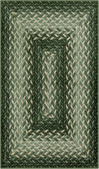 Maples Rugs Marion Bohemian Braided-Style Print Area Rug – Made in USA – by MaplesRugs
