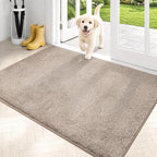 PURRUGS Dirt Trapping Door Mat 31.5" x 47", Non-Slip Machine Washable Entryway by PURRUGS