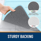 OLANLY Memory Foam Bath Mat 40x24, Super Soft Absorbent Bathroom Rugs, Quick Dry - Image 7
