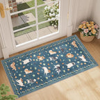 DUKINO 2x4 Runner Rug for Entryway, Animal Dog Print Washable Kitchen Rug by DUKINO