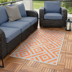 GENIMO Outdoor Rug for Patio Clearance, Waterproof Reversible Fall Doormat by GENIMO