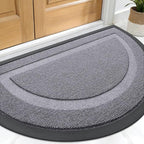 OLANLY Half Circle Door Mat Indoor Outdoor Entrance Welcome, Waterproof by OLANLY