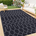 Smiry Outdoor Rug 8x10 ft, Waterproof Reversible Plastic Straw Rugs, Boho by Smiry