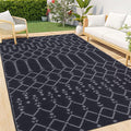 Smiry Outdoor Rug 5x8 ft, Waterproof Reversible Plastic Straw Rugs, Boho by Smiry