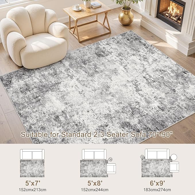 UERMEI 6x9 Washable Area Rug - Image 3