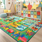 Maxsoft Kids Rug for Playroom, Educational 5x7 Play Mat for Classroom, Washable - Image 7
