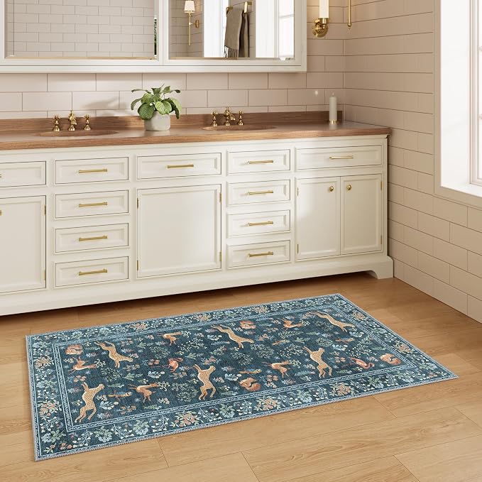 DUKINO 2x4 Rug for Hallway, Washable Kitchen Runner Rug - Image 9