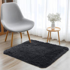 OLANLY 2x2 Machine Washable Small Rug, Soft Fluffy Shaggy Throw Rug - Image 6