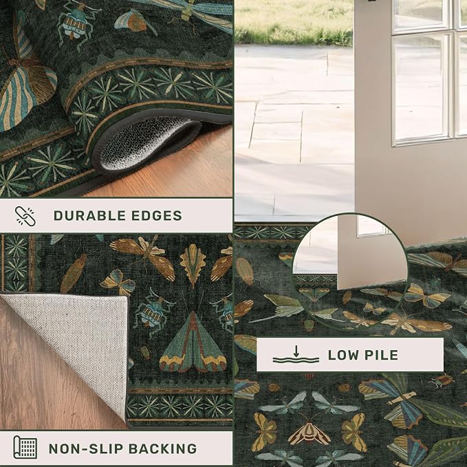 Hazo Haus Forest Green Rugs for Living Room - Image 5
