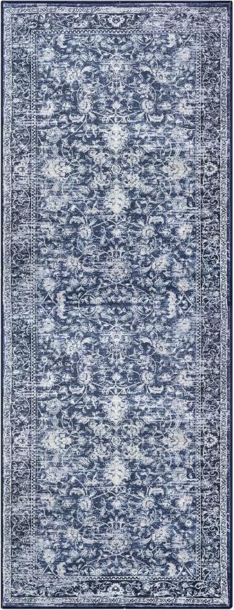 KILOCOCO Hallway Runner 2x5 Printed Vintage Floral Washable Kitchen Runner Rug - Image 10