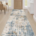 Runner Rug Kitchen Washable Rugs: 3x8 Non-Slip Abstract Soft Modern Stain - Image 4