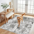 5x5 Square Entryway Rug Washable – Non-Slip Small Area Rug by ZHXXUJ