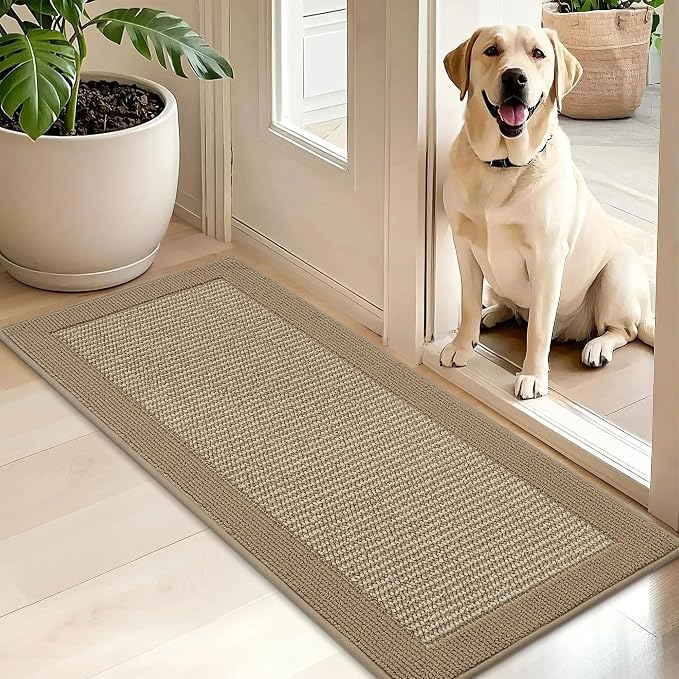 BEQHAUSE Indoor Door Mat 20" x 48", Dirt Trapper Door Mats Non-Slip Entryway by BEQHAUSE