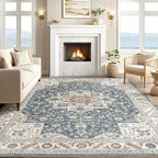 Vintage Living Room Area Rug 7x9 - Image 6