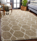 ONASAR Rugs for Living Room Bedroom, 5x8 Fluffy Beige and White Area Rug by ONASAR