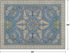 Hazo Haus Washable Blue Rugs for Bedroom Bedside - Image 2