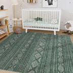Nakagishi Area Rugs 9x12 Living Room: Washable Boho Large Neutral Modern Soft - Image 7