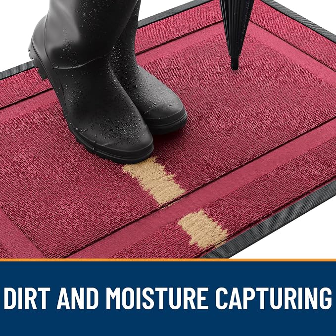 OLANLY Front Door Mat Indoor Outdoor Entrance, Waterproof All-Season, - Image 4