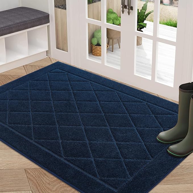 BEQHAUSE Dirt Trapper Door Mat 32" x 48", Doormat Non-Slip Entryway Rugs by BEQHAUSE
