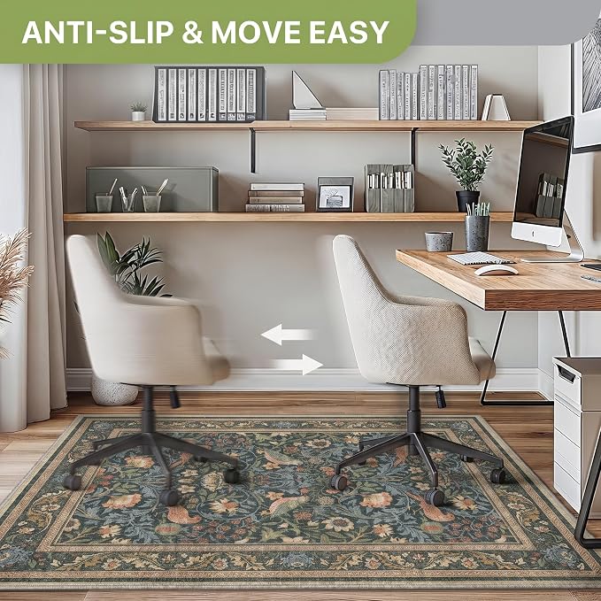 48"x60" Office Chair Mat for Hardwood Tile Floor, Under Desk Carpet Protector - Image 3