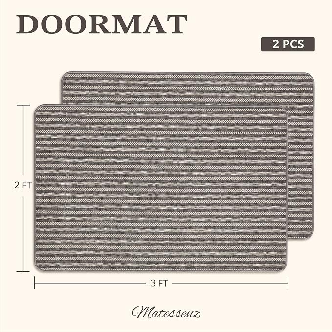 MatEssenz Pet-Friendly Indoor Door Mat 2-Pack Box Set - Image 2