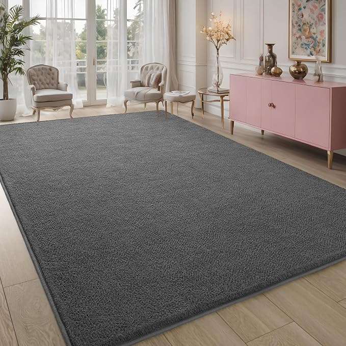 Pettop 5x7 ft Dark Grey Area Rugs - Image 7