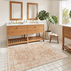 Madane 3x5 Area Rugs for Entryway, Washable Vintage Low Pile Non-Slip Throw - Image 3