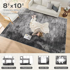 DMOYEST 8x10 Area Rug for Living Room, Washable & Non Slip Large Indoor Carpet - Image 8