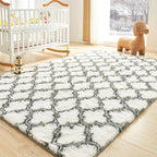 Litanika 8x10 Geometric Shag Area Rug - Image 4