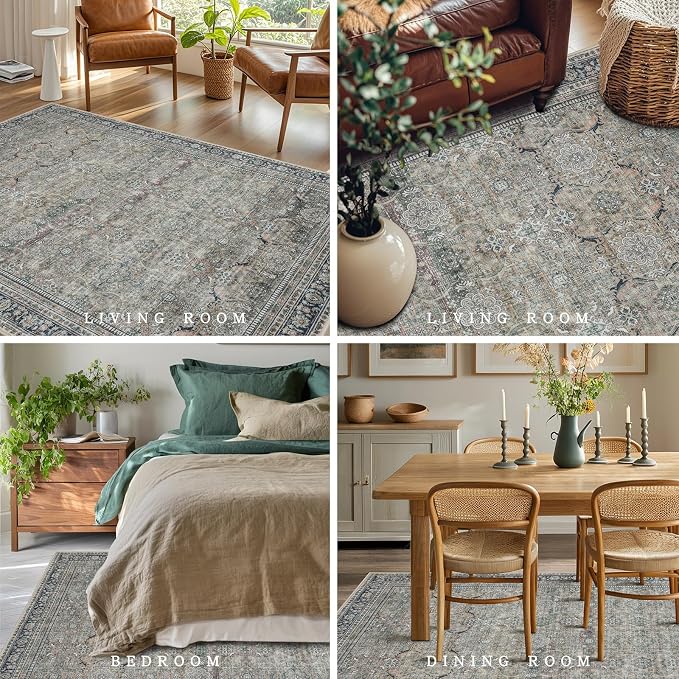 Srugn Washable Rugs 8x10 Area Rugs - Image 5